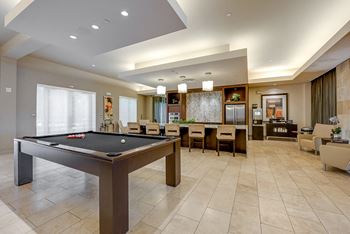 Billiards lounge with Wi-Fi and HDTV
